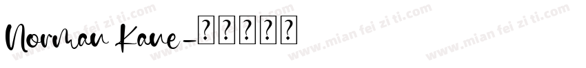 Norman Kane字体转换